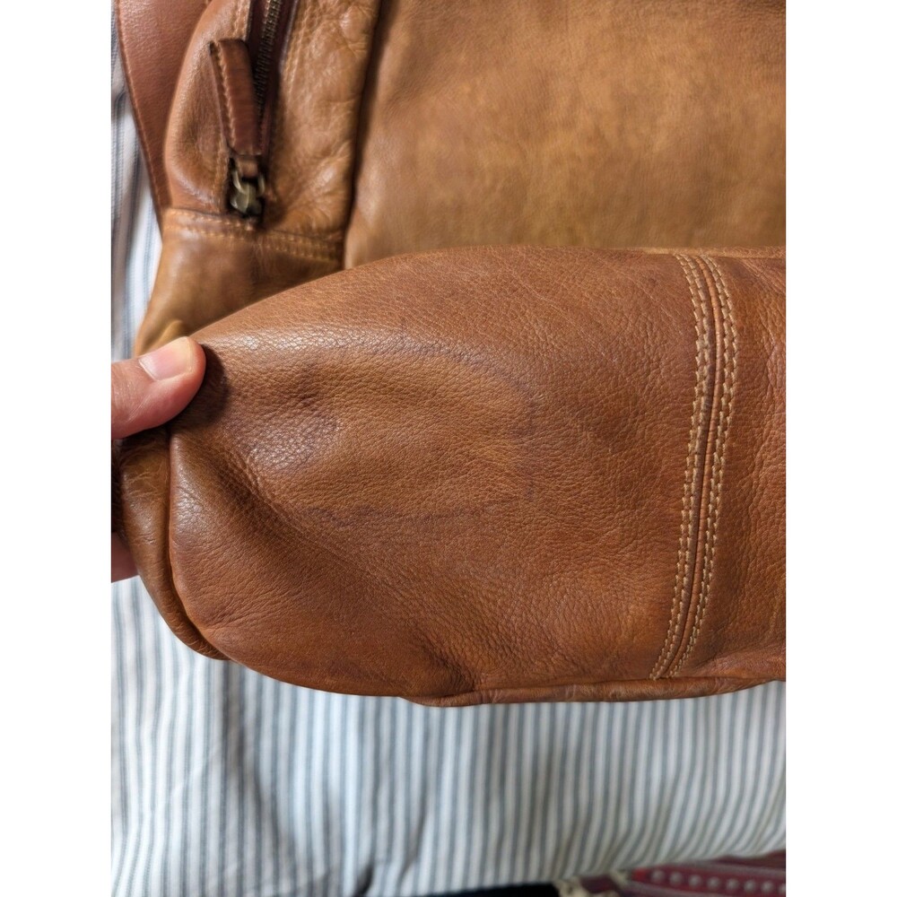 Trades Of Hope Journey Backpack Brown Leather Fair Trade Ethically Made - Picture 10 of 16
